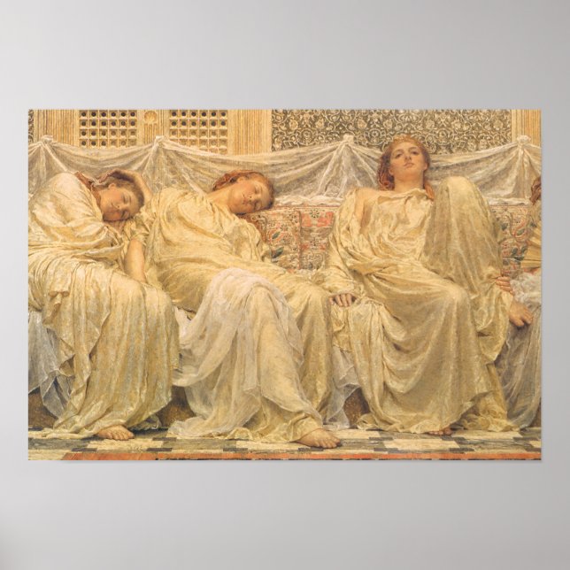 Victorian Art, Dreamers av Albert Joseph Moore Poster (Framsidan)