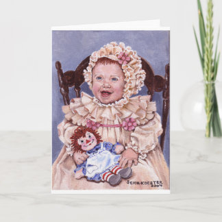 Victorian Baby med doll Kort