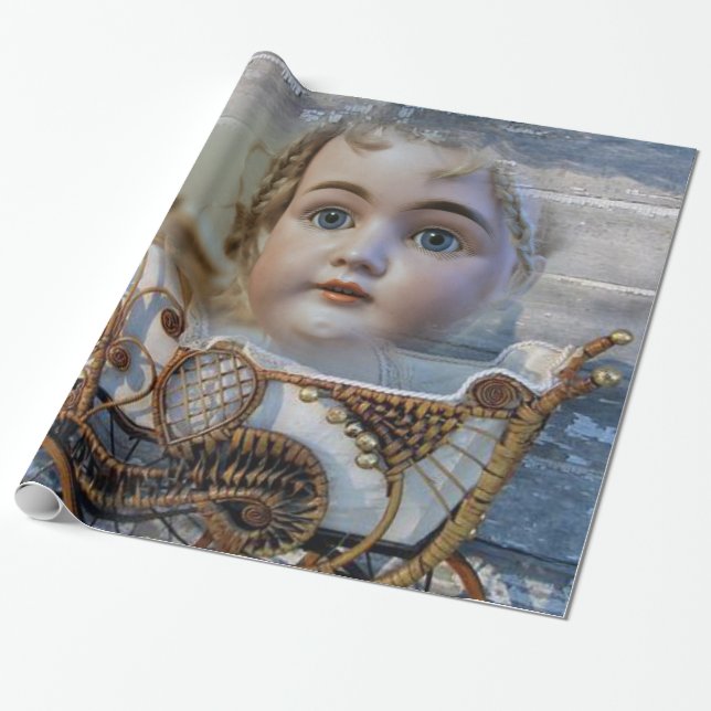 Victorian Baby Wrapping Papper Presentpapper (Utrullad)