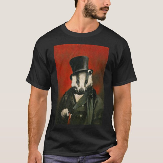 Victorian Badger Manar-shirt T Shirt (Framsida)