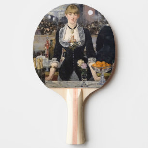 Victorian Barmaid Girl vid Folies Bergere, Frankri Pingisracket