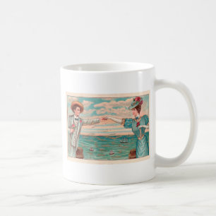 Victorian Beach Kärlek Dressy Ocean Bröllop par Kaffemugg