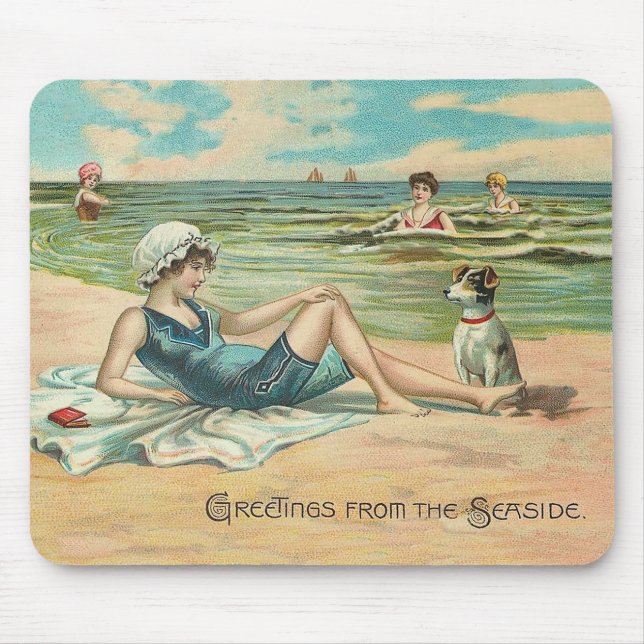 Victorian Beach Swimdress Girl Musmatta (Framsidan)