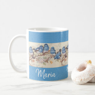 Victorian Bird Blue Mugg