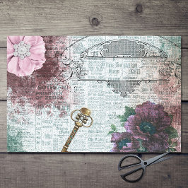 Victorian Blommigt Ephemera Decoupage