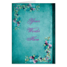 Victorian blommigt ro blommor elegant teal struktu