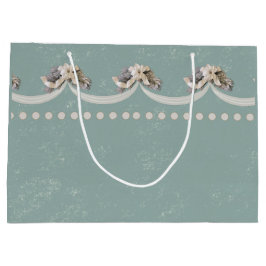 Victorian Blommigt Tapestry in Grönt Gift Bag