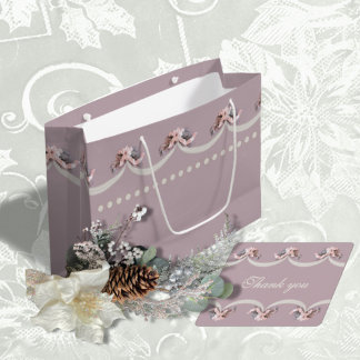 Victorian Blommigt Tapestry in Ro Gift Bag