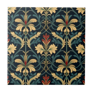 Victorian Blommönster Kakelplatta