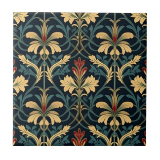 Victorian Blommönster Kakelplatta