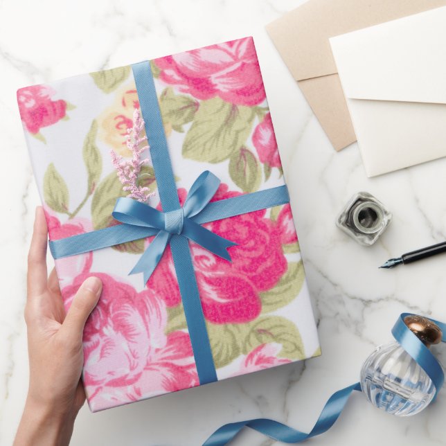 Victorian Blooming Ro Blommigt Presentpapper (Gifting)