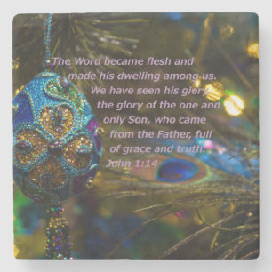 Victorian Blue Bible Verse Stenunderlägg