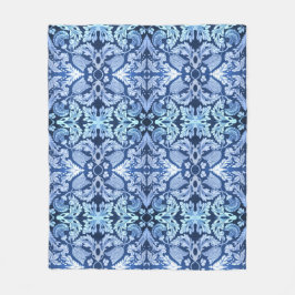 Victorian Blue Fleece Blanket