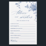 Victorian Blue Fransk Garden Önskemål & Advice Car<br><div class="desc">Anpassa med bruden till namn och duschdatum. Klicka på länken "anpassa ytterligare" för ytterligare anpassning. Kontakta mig om du behöver hjälp.</div>