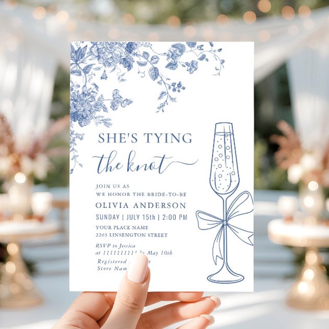 Victorian Blue Hon Gifter sig MÖHIPPA Inbjudningar (Skapare uppladdad)