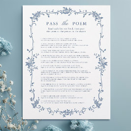 Victorian Blue "Pass the Dikt Möhippa Game"