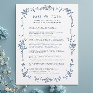 Victorian Blue "Pass the Dikt Möhippa Game"