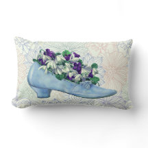 Victorian Blue Shoe-Blommigt