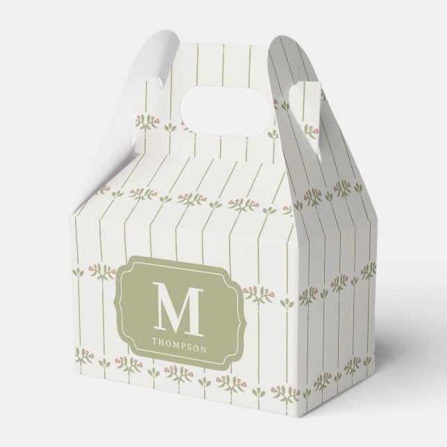 Victorian Botanical Traditional Stripes Presentaskar (Framsidan Sidan)