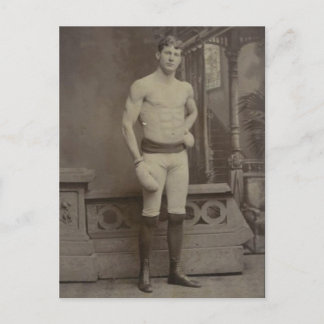 Victorian Boxing Boy Vykort