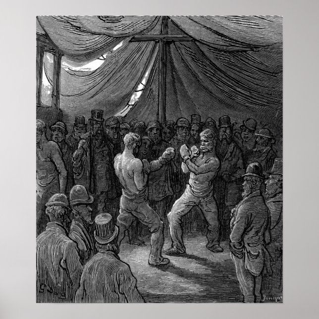 Victorian Boxing match Poster (Framsidan)
