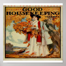 Victorian Bra Householding Magazine 1905 Framed P Poster