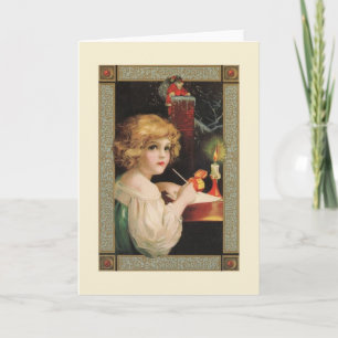 Victorian Brev till julkort Helgkort