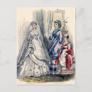 ’Victorian Bride and Maid of honor’ Vykort