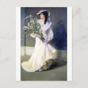 Victorian bride bröllop mode vykort