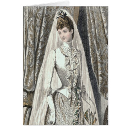 Victorian Bride Card Hälsningskort