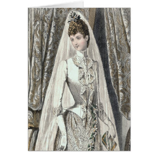 Victorian Bride Card Hälsningskort