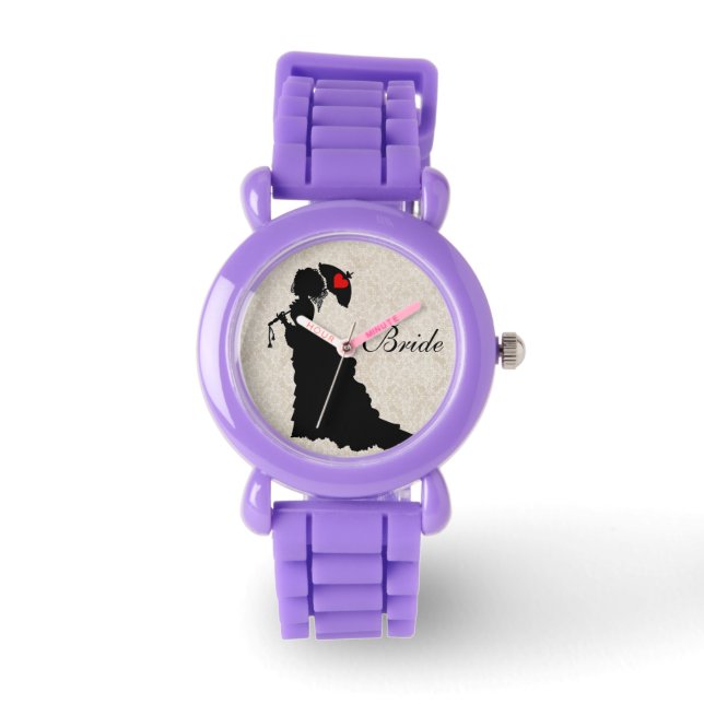 Victorian Bride - Red Glitter Watch Armbandsur (Framsida)
