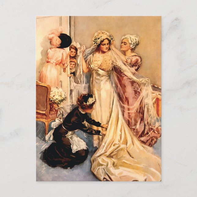 Victorian Bride to be Vykort (Framsida)