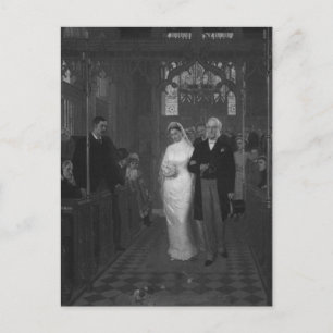 Victorian Bride Vykort