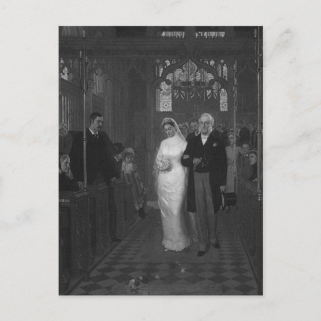 Victorian Bride Vykort (Framsida)