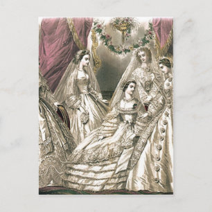 Victorian Brides Vykort