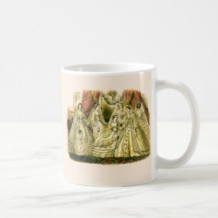 Victorian Bröllop Art Print Mode Dress Kaffemugg