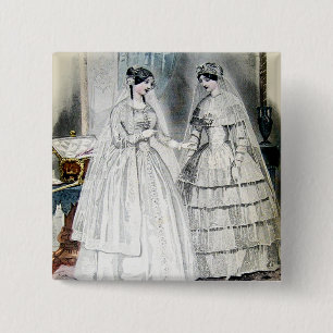 Victorian Bröllop Dress Knapp