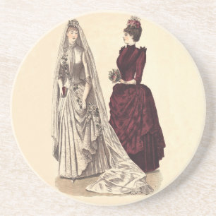 Victorian bröllop gown underlägg