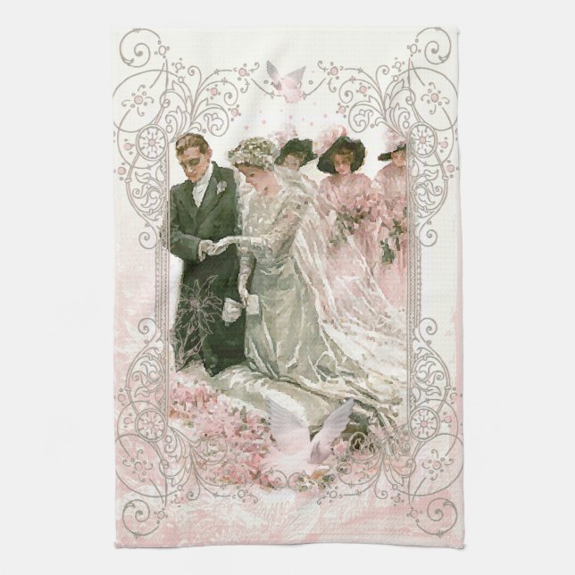 Victorian Bröllop - Kitchen Towel Kökshandduk (Vertikal)