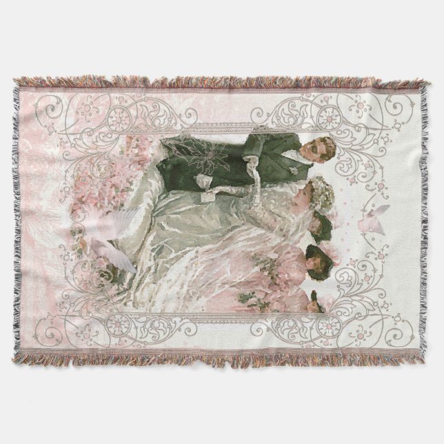 Victorian Bröllop - Throw Blanket Mysfilt (Framsidan)