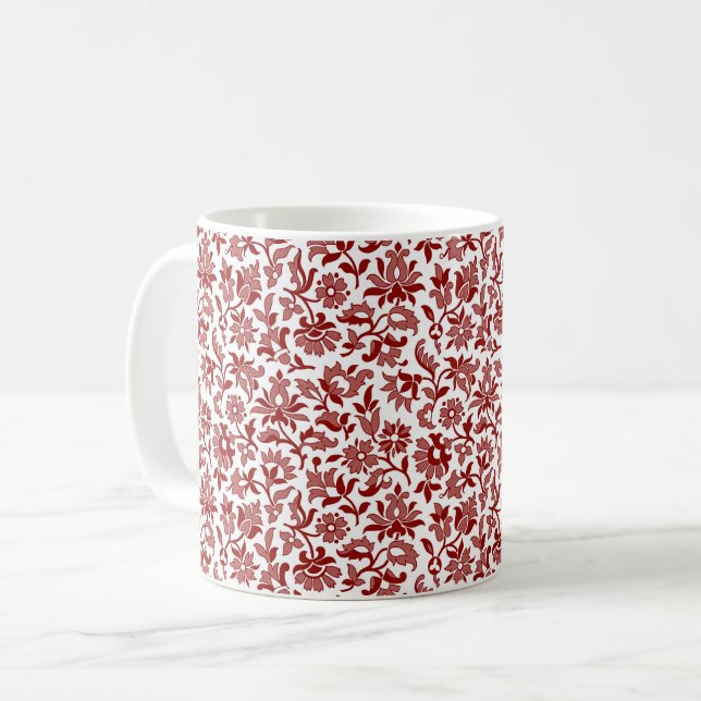 Victorian Calico 2, Red Coffee Mugg (Framsida vänster)
