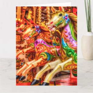 Victorian Carousel Horses Kort