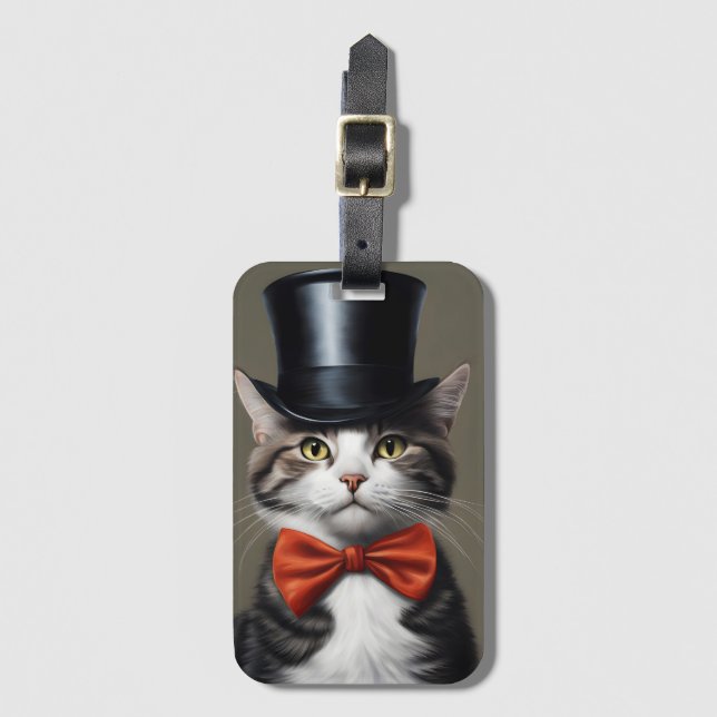 Victorian Cat Bagagebricka (Framsida vertikal)