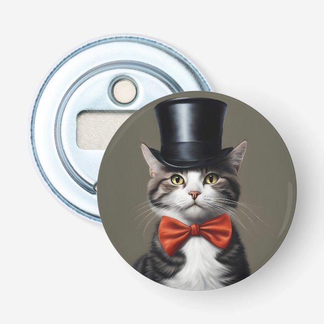 Victorian Cat Flasköppnare (Framsidan)