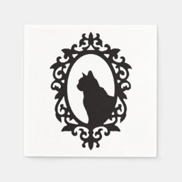 Victorian Cat Gothic Pappersservett