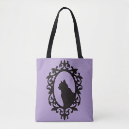 Victorian Cat Gothic Tote Bag Tygkasse