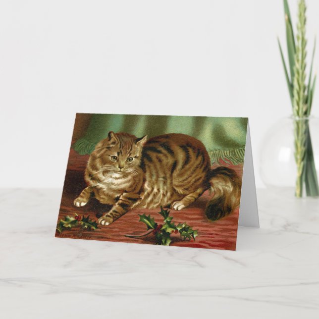 Victorian Cat-julkort Helena Maguire Kort (Framsida)