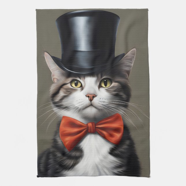 Victorian Cat Kökshandduk (Vertikal)