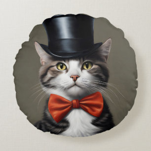 Victorian Cat Rund Kudde